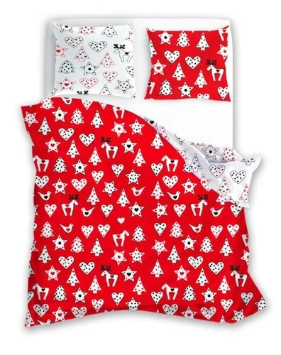 Комплект постільної білизни Scandic 047 Faro, - червоний