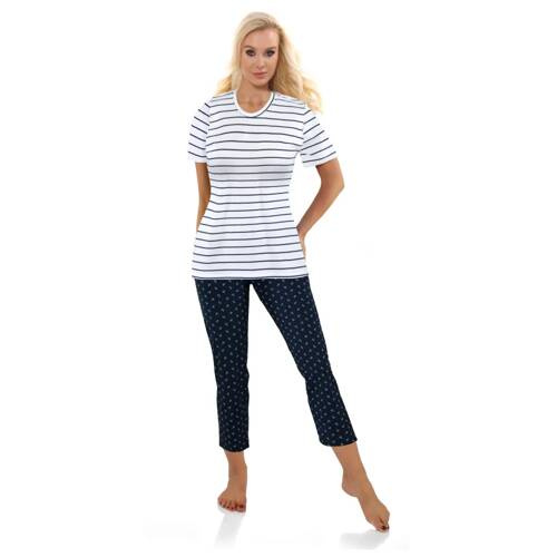 Жіноча піжама 2505/21 Sesto Senso,- смужки/якори