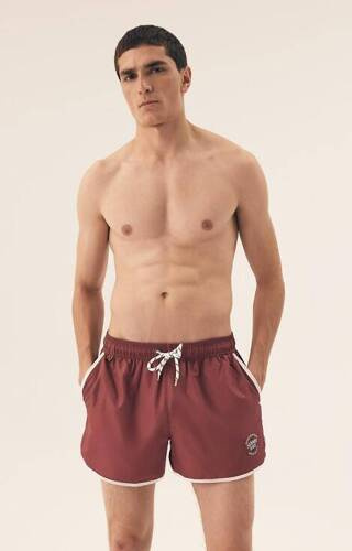 Чоловічі шорти для плавання 42610 Raven Henderson - бордовий