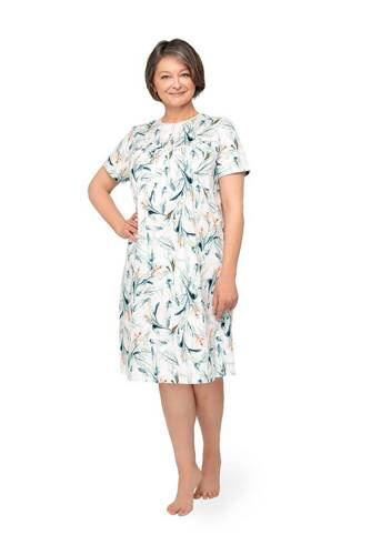 Нічна сорочка жіноча 203 Bogna I на гудзиках Martel,- бірюзовий