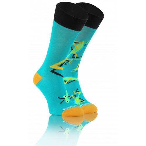 Високі шкарпетки Шоколад finest cotton Sesto Senso, - бірюзовий