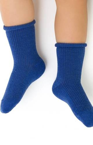 Шкарпетки для немовлят art.130 Merino Wool Рубчик Steven, - 016 синій