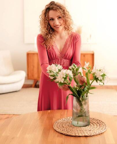 Нічна сорочка жіноча Thelma Babella - рожевий античний