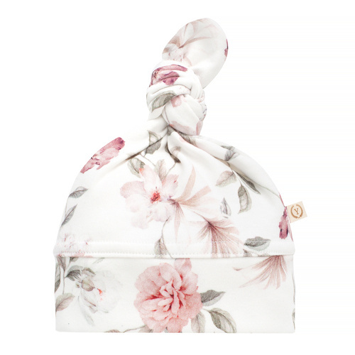 Шапочка з органічної бавовни Boho Flowers Pink Yosoy