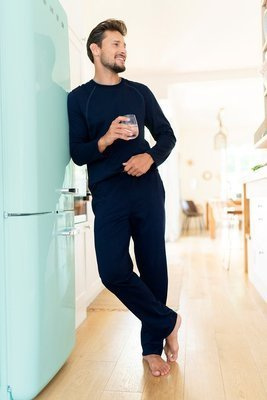 Чоловіча Піжама Niko Italian Fashion темно-синій