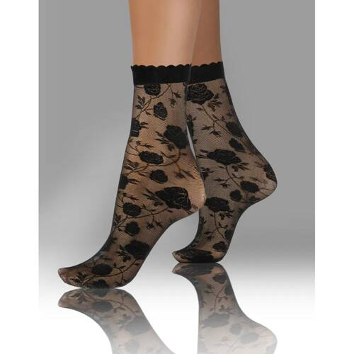 Капронові шкарпетки Sesto Senso wzór 010 троянди