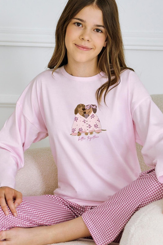 Піжама для дівчинки Taro Jasmina 3501 рожевий