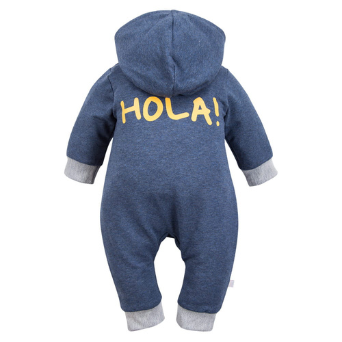 Дитячий чоловічок з капюшоном Hola  Eevi, - темно-синій