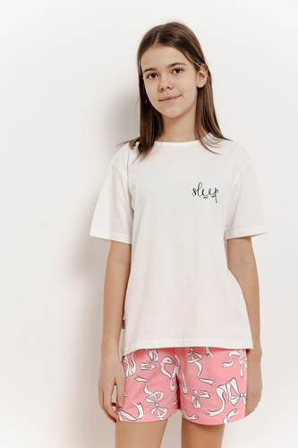 Піжама для дівчинки 3377 Nelly Taro, - кремовий