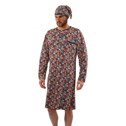 Чоловіча нічна сорочка 2024/24 Dogs Sesto Senso