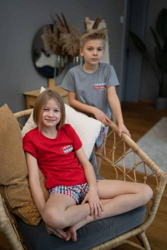 4432 Піжама дитяча  Unisex Doctor Nap -  червоний