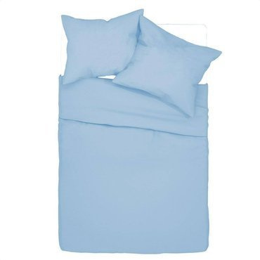 Однотонна бавовняна постільна білизна Simply Spod Igły i Nitki, - блакитна