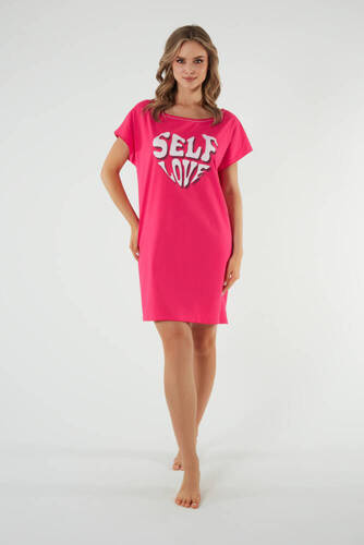 Нічна сорочка жіноча Selfie Italian Fashion,- амарант
