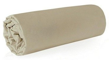 Простирадло без резинки Nova Сатинова бавовна Eurofirany, - бежевий