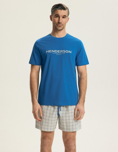 Чоловіча піжама Henderson 43453 Nori синя – 100% бавовна, літня