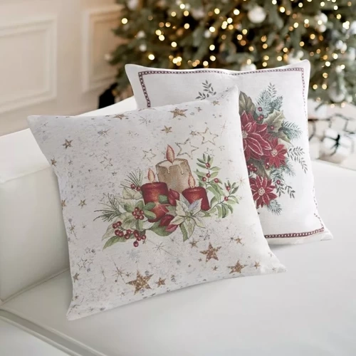 Декоративна наволочка Chp 1270 gobelinowa stroik Eurofirany -бежевий