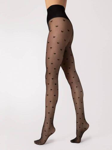 Колготки жіночі 20 den F 5007 Heartbeat Fiore, - black