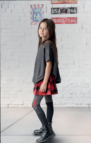 Дитячі капронові колготки 50den 2427 Dopey Knittex, - чорний графіт