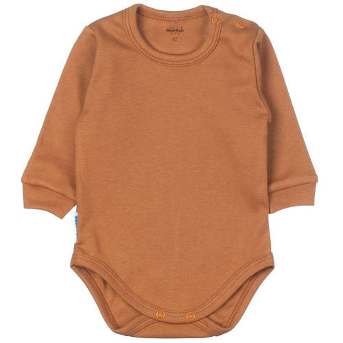 Дитяче боді з довгим рукавом Martex, - шоколадний