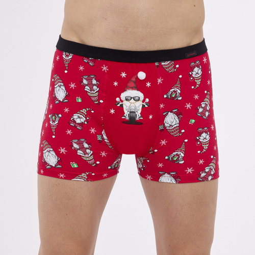 Чоловічі труси-боксерки святкові 007/77 Rider Cornette, - червоний