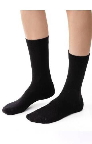 Шкарпетки чоловічі з вовни мериноса Art.130 Merino Wool Steven, -002 чорний