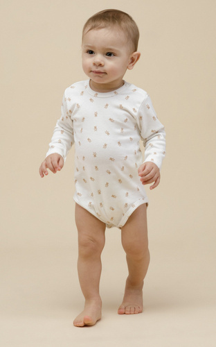 Боді в рубчик з довгим рукавом Lovely Day Pinokio