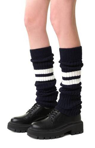 Шерстяні гетри Art.068 Paski Steven - темно-синій