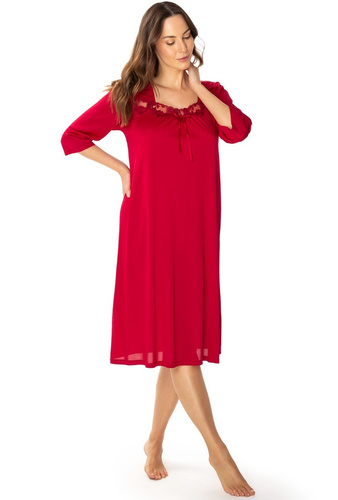 3942 Melisa halka koszula nocna damska Mewa fioletowy