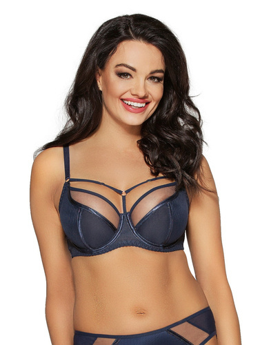 1923 Бюстгальтер м'яка чашка Ava -navy blue