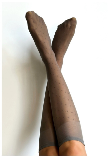 Ажурні підколінки Puntini Vaneziana, -   сірий