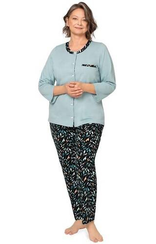 Піжама жіноча 262 Olga II 7/8 Martel, - бірюзовий