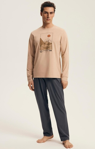 Чоловіча піжама Henderson Luro Core 43474 – бавовна, принт гори