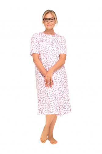 Нічна сорочка Bogna I 203 Martel бавовна короткий рукав ґудзики 34