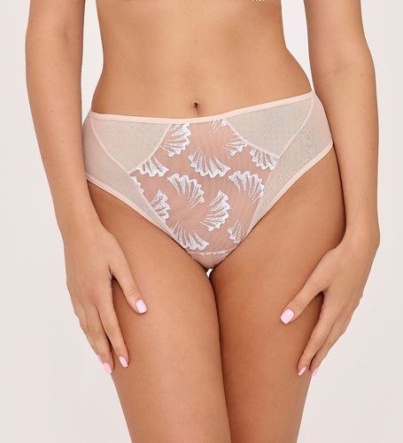 Ava 2241 Caschmere жіночі трусики з тюлю з вишивкою беж
