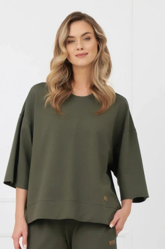 Блуза Kaori Italian Fashion 3/4 рукав бавовна