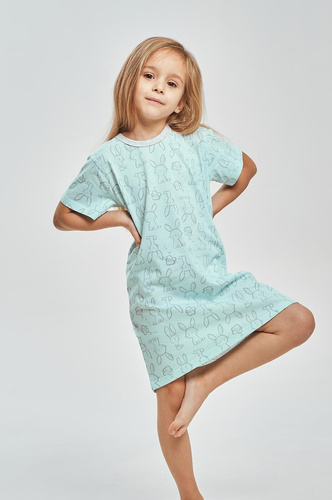 Нічна сорочка для дівчинки 3547 Arleta Taro 100% бавовна бірюзова