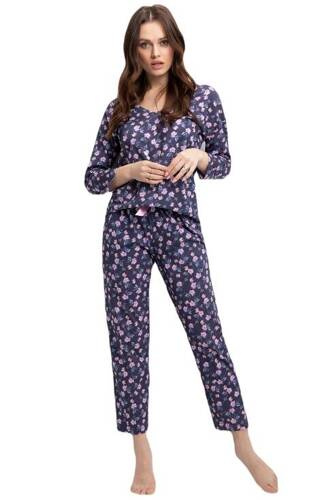 Жіноча піжама 635 Luna, - квітчастий принт