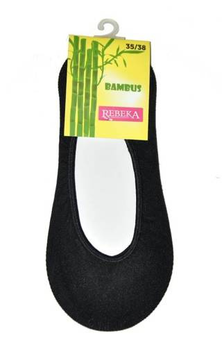 Жіночі бамбукові шкарпетки-сліди 10784 Bambus Baleriny Rebeka, - чорний