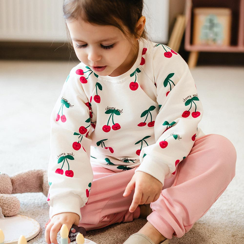 Дитяча кофта Eevi Cherry бавовна м’яка зручна щоденна