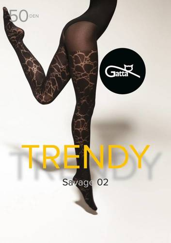 Жіночі колготки 50 den Savage wz 02 Gatta, - nero