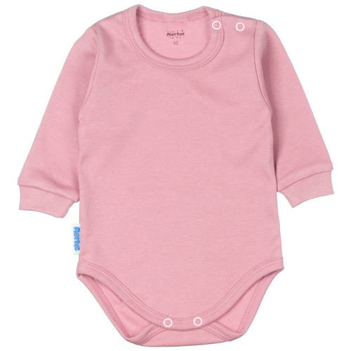 Дитяче боді з довгим рукавом Martex, - димчастий-рожевий