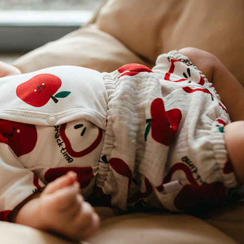 Блумерси дитячі Eevi Snack Time муслін бавовна ecru легкі