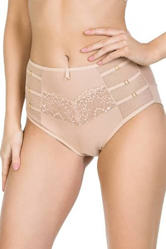 Жіночі трусики високі 19025 Deziro Mediolano - бежевий