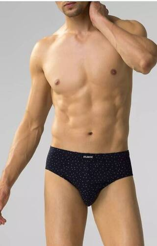 Набір трусів-сліпів чоловічих 3шт. 3MP-181 A'3 Atlantic, - темно-синій/сірий