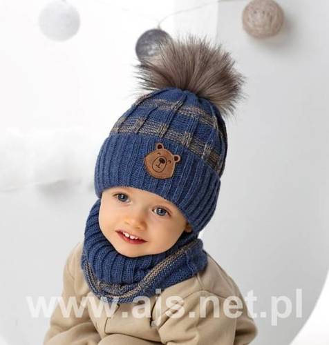 44-029 Czapka dziecięca AJS mix-kolor