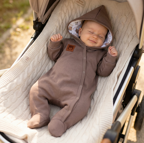 Комбінезон немовлячий Nini Organic – утеплений, 100% бавовна