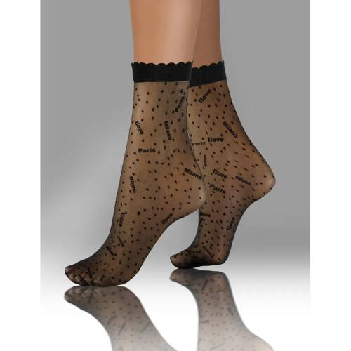 Капронові шкарпетки Sesto Senso wzór 09 Milano/Paris