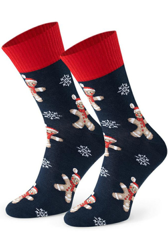 Steven Art.136 – чоловічі новорічні шкарпетки, кольорові візерунки, бавовняні - 169