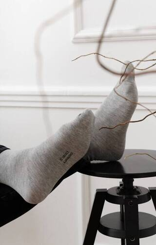 Шкарпетки чоловіцчі з кашеміром art.083 Cashmere Steven, -002 сірий