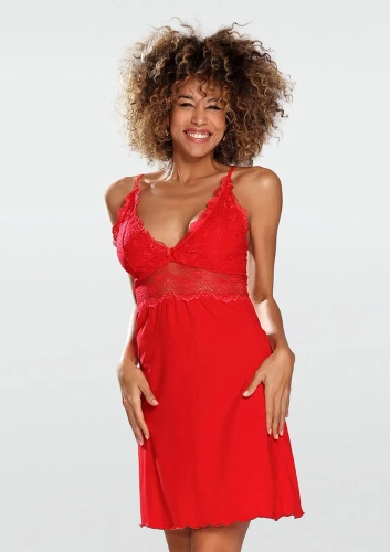 Жіноча нічна сорочка Pia DKaren - червоний